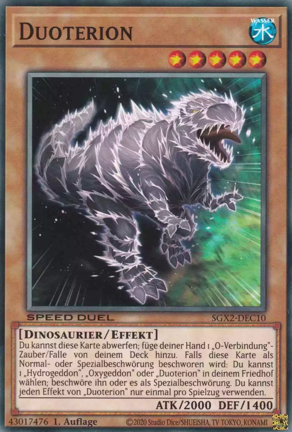 Duoterion SGX2-DEC10 ist in Common Yu-Gi-Oh Karte aus Speed Duel GX: Midterm Paradox 1.Auflage