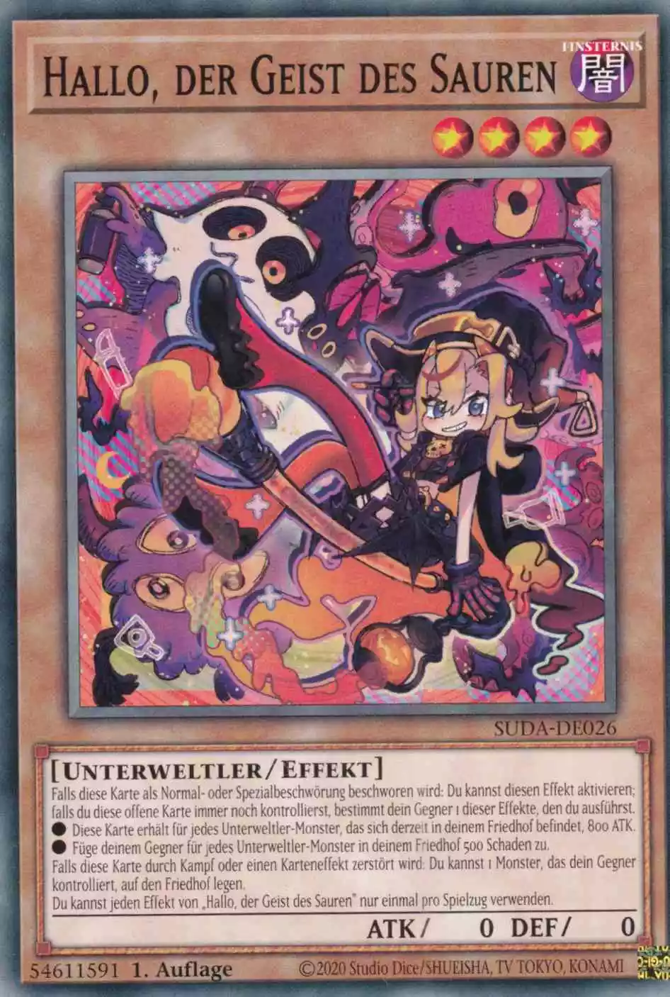 Hallo, der Geist des Sauren SUDA-DE026 ist in Common Yu-Gi-Oh Karte aus Supreme Darkness 1.Auflage