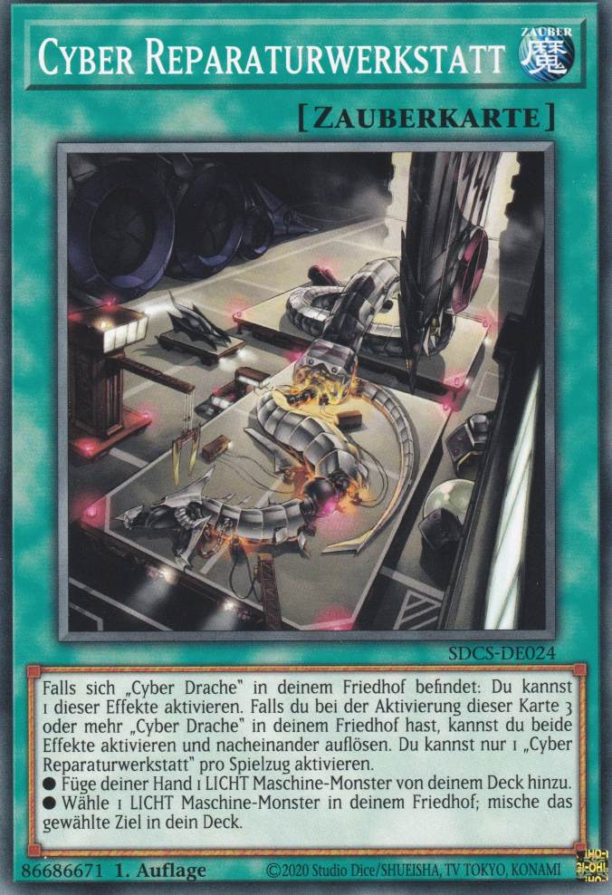 Cyber Reparaturwerkstatt SDCS-DE024 ist in Common Yu-Gi-Oh Karte aus Cyber Strike 1.Auflage