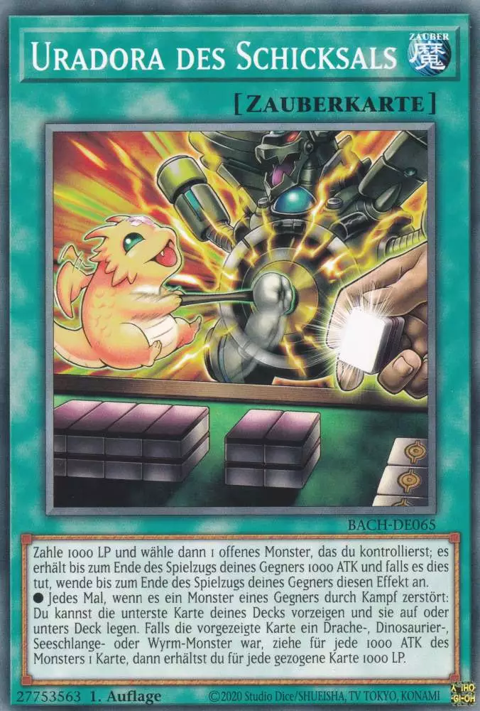 Uradora des Schicksals BACH-DE065 ist in Common Yu-Gi-Oh Karte aus Battle of Chaos 1.Auflage