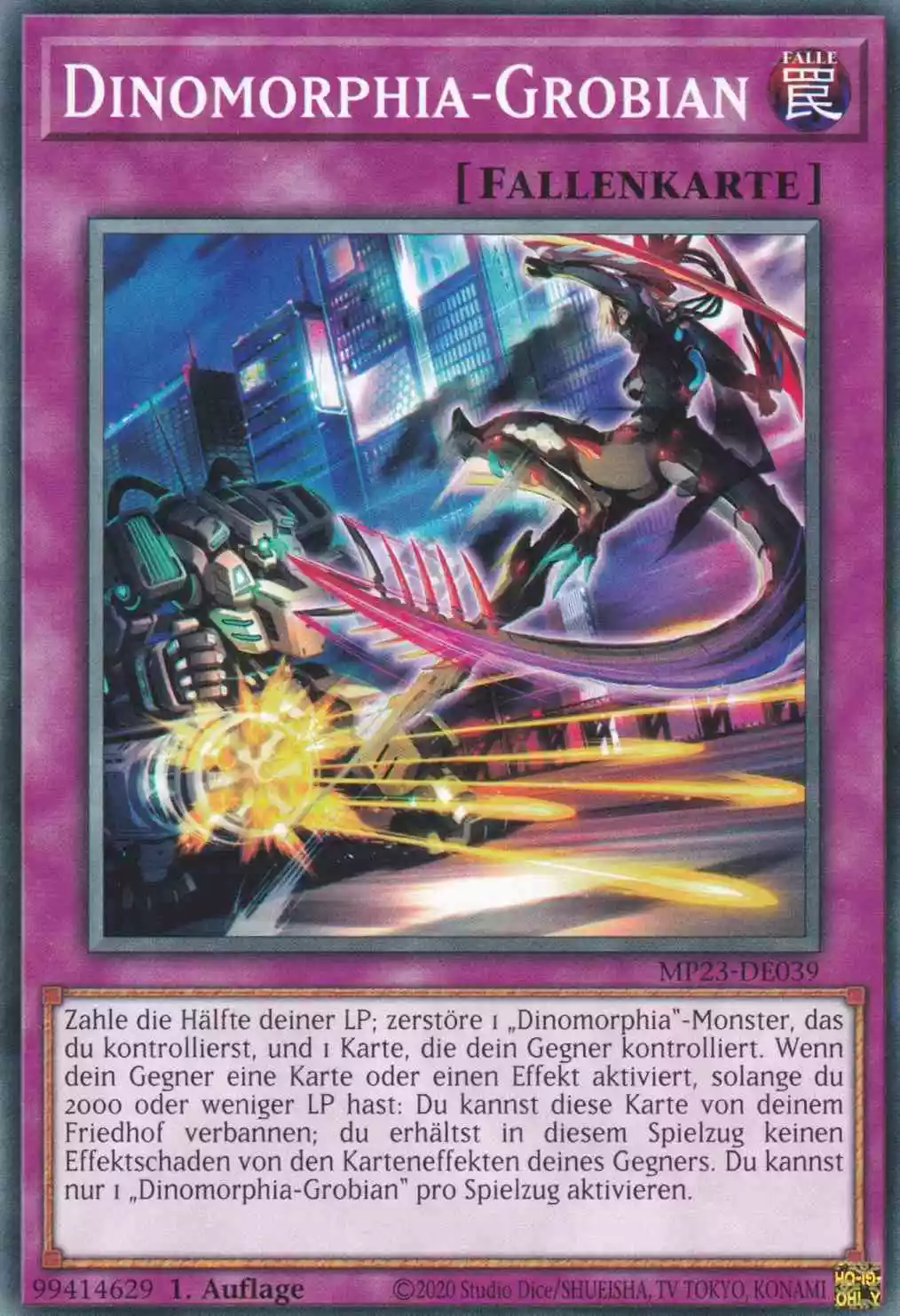 Dinomorphia-Grobian MP23-DE039 ist in Common Yu-Gi-Oh Karte aus 25th Anniversary Tin Dueling Heroes 1.Auflage