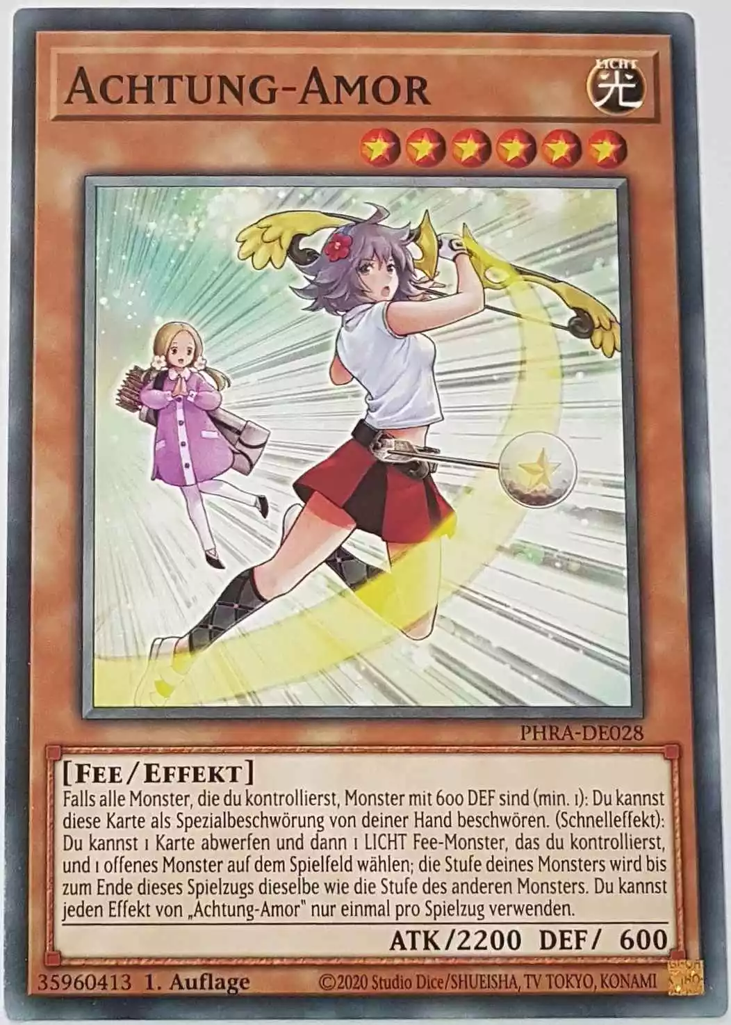 Achtung-Amor PHRA-DE028 ist in Common Yu-Gi-Oh Karte aus Phantom Rage 1. Auflage