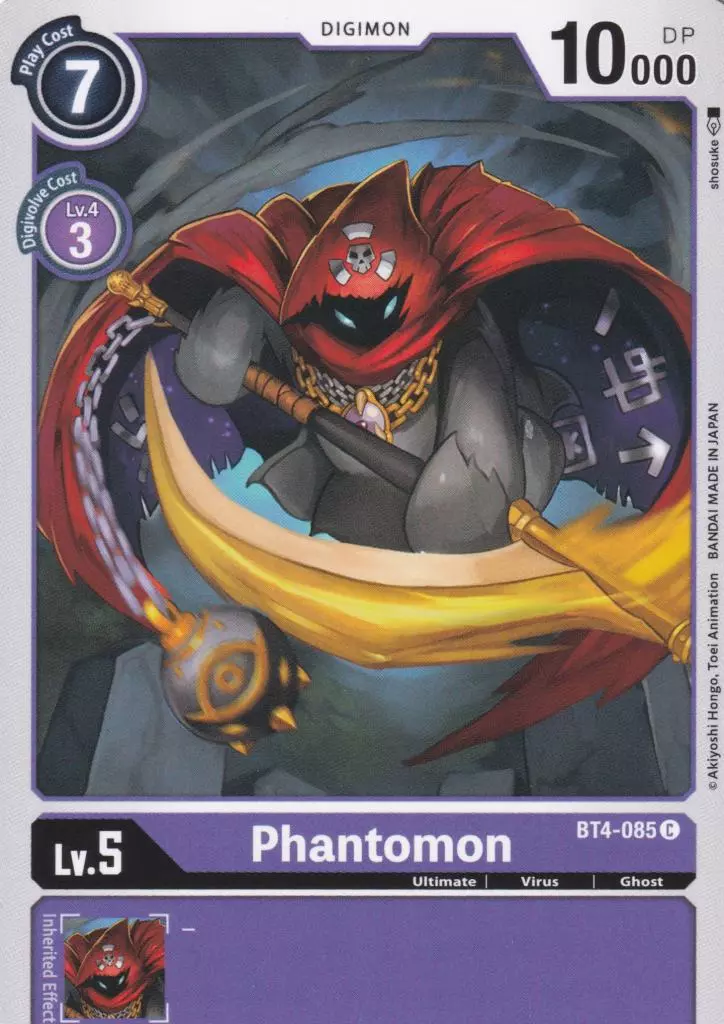 bt4-085-phantomon-common-great-legend-bt04 Phantomon BT4-085 ist in Common. Die Digimon Karte ist aus Great Legend BT04