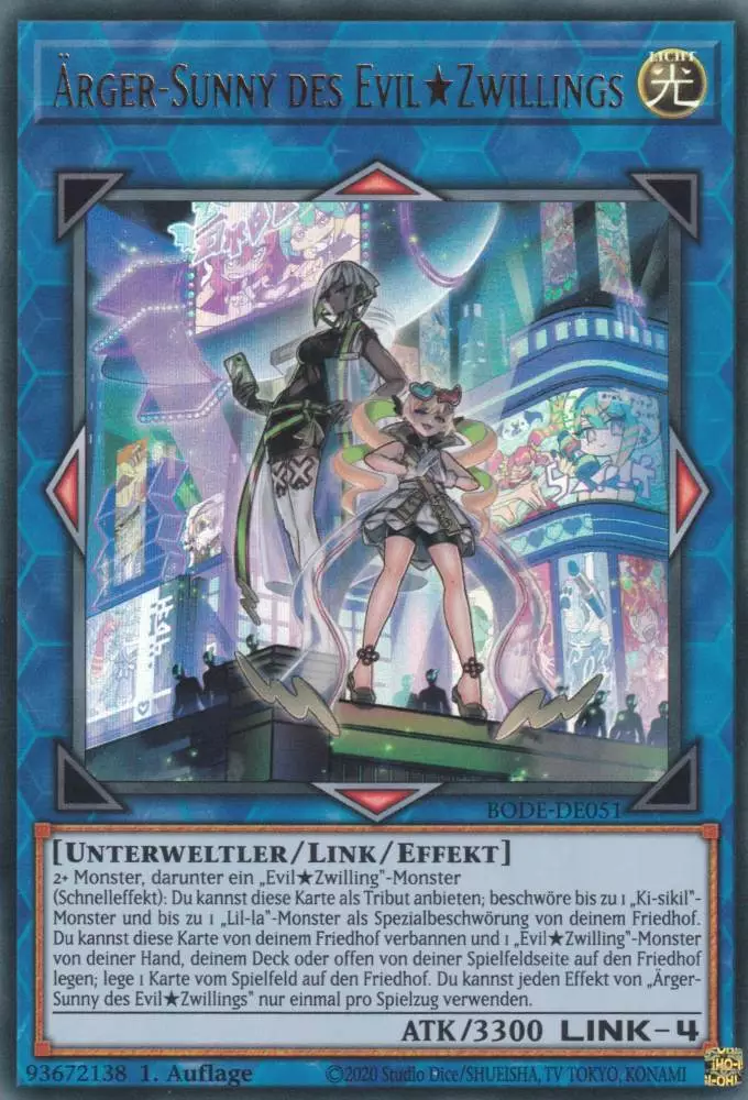 bode-de051-aerger-sunny-des-evil-zwillings-ultra-rare-burst-of-destiny Ärger-Sunny des Evil★Zwillings BODE-DE051 ist in Ultra Rare Yu-Gi-Oh Karte aus Burst of Destiny 1.Auflage