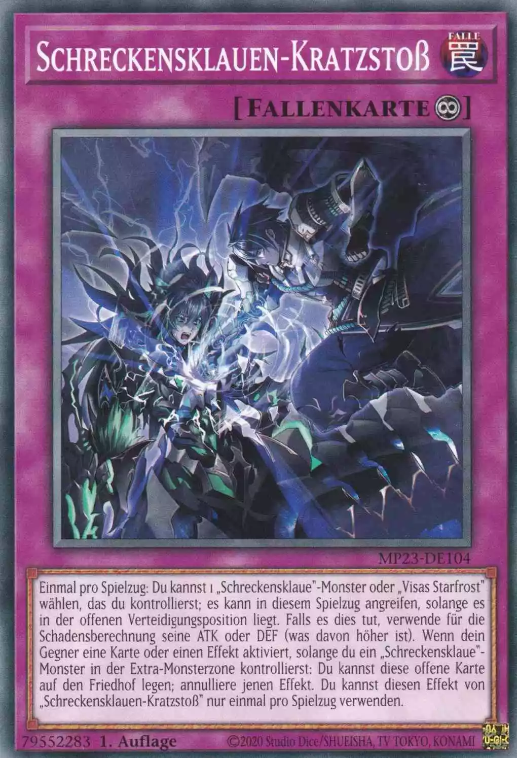 Schreckensklauen-Kratzstoß MP23-DE104 ist in Common Yu-Gi-Oh Karte aus 25th Anniversary Tin Dueling Heroes 1.Auflage