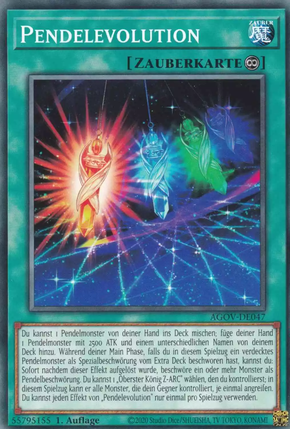 Pendelevolution AGOV-DE047 ist in Common Yu-Gi-Oh Karte aus Age of Overlord 1.Auflage