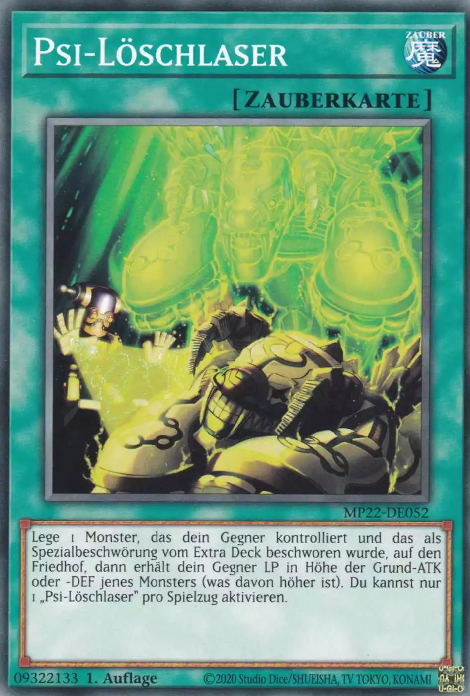 Psi-Löschlaser MP22-DE052 ist in Common Yu-Gi-Oh Karte aus Tin of the Pharaoh’s Gods 1.Auflage