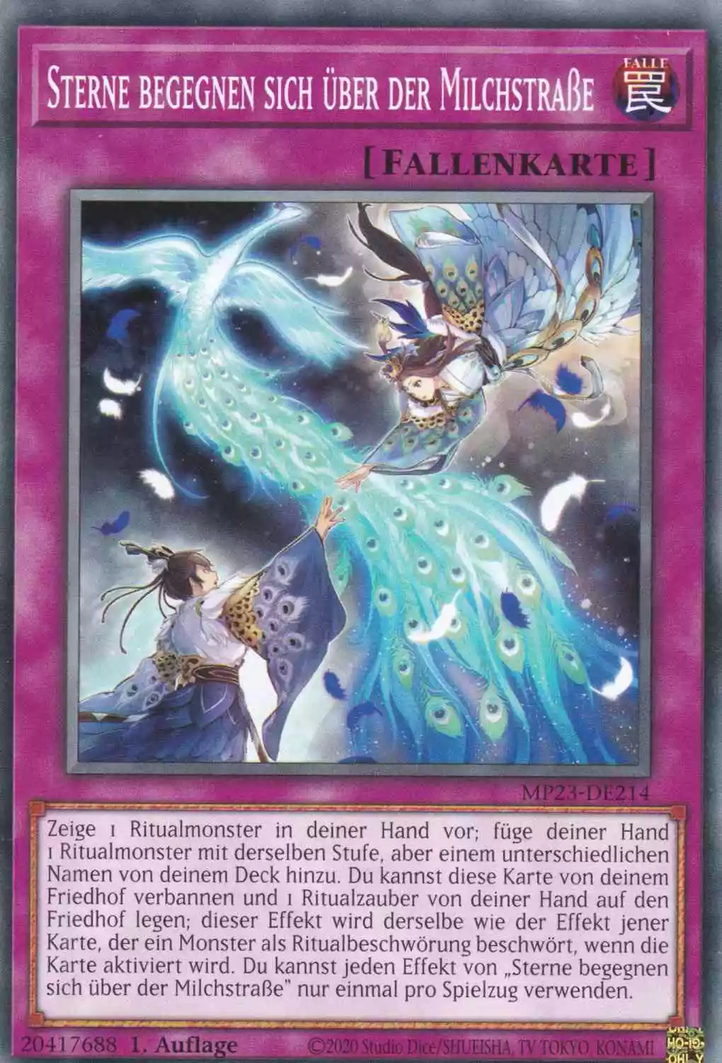 Sterne begegnen sich über der Milchstraße MP23-DE214 ist in Rare Yu-Gi-Oh Karte aus 25th Anniversary Tin Dueling Heroes 1.Auflage