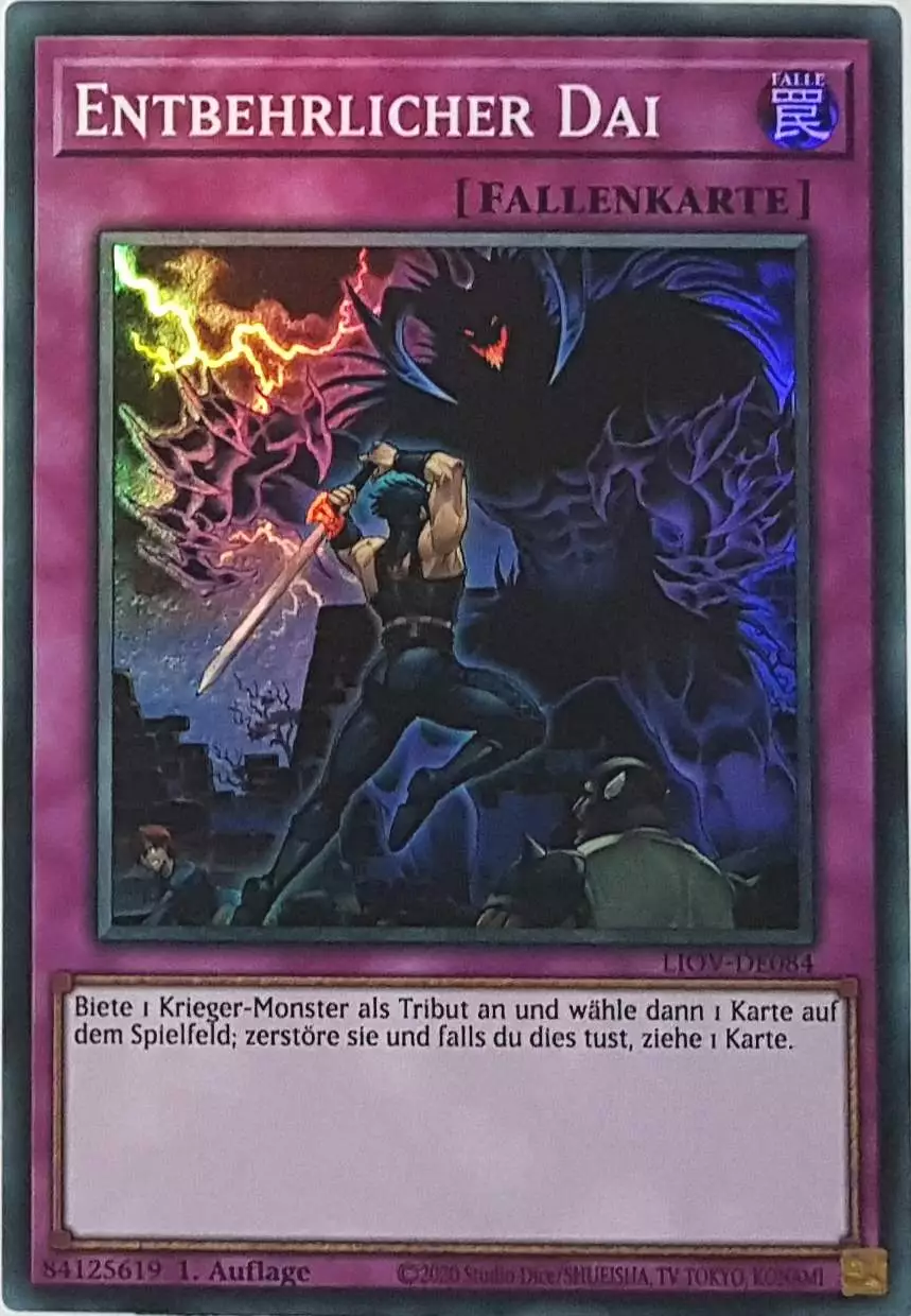 liov-de084-entbehrlicher-dai-super-rare-lightning-overdrive Entbehrlicher Dai LIOV-DE084 ist in Super Rare Yu-Gi-Oh Karte aus Lightning Overdrive 1.Auflage