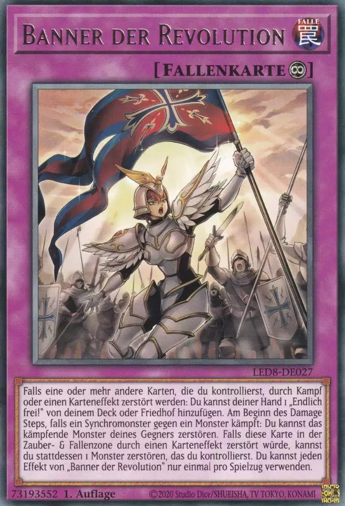 led8-de027-banner-der-revolution-rare-legendary-duelists-synchro-storm Banner der Revolution LED8-DE027 ist in Rare Yu-Gi-Oh Karte aus Legendary Duelists Synchro Storm 1.Auflage