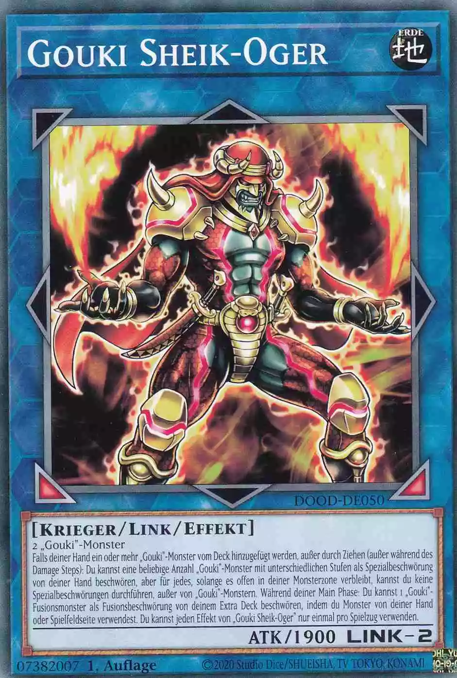 Gouki Sheik-Oger DOOD-DE050 ist in Common Yu-Gi-Oh Karte aus Doom of Dimensions 1.Auflage