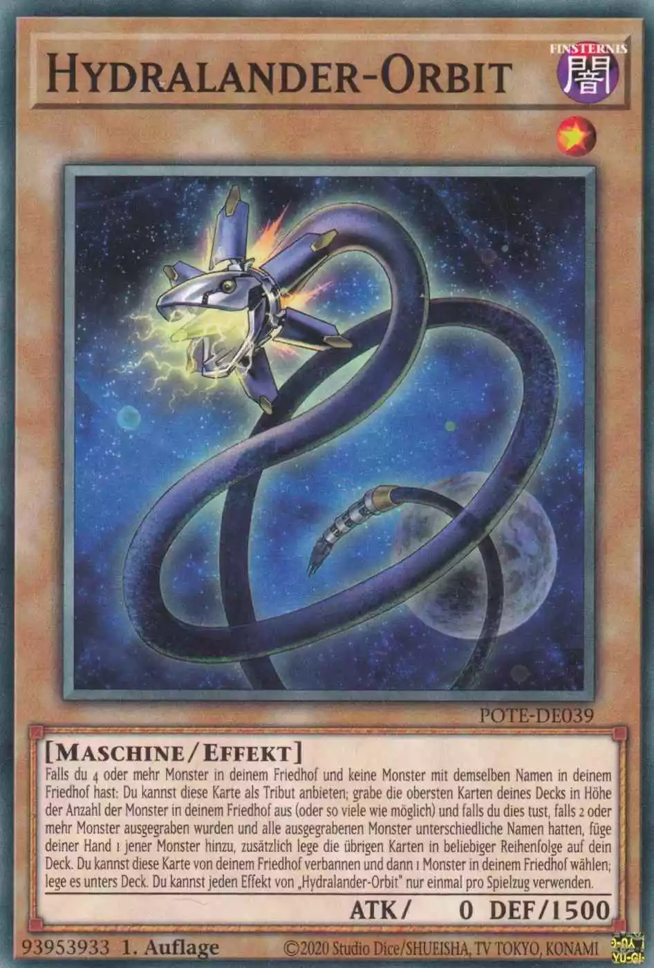 Hydralander-Orbit POTE-DE039 ist in Common Yu-Gi-Oh Karte aus Power of the Elements 1.Auflage