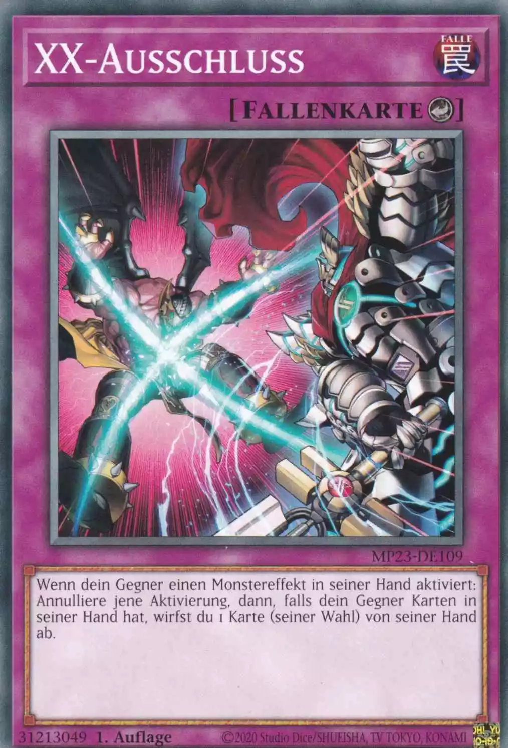 XX-Ausschluss MP23-DE109 ist in Common Yu-Gi-Oh Karte aus 25th Anniversary Tin Dueling Heroes 1.Auflage