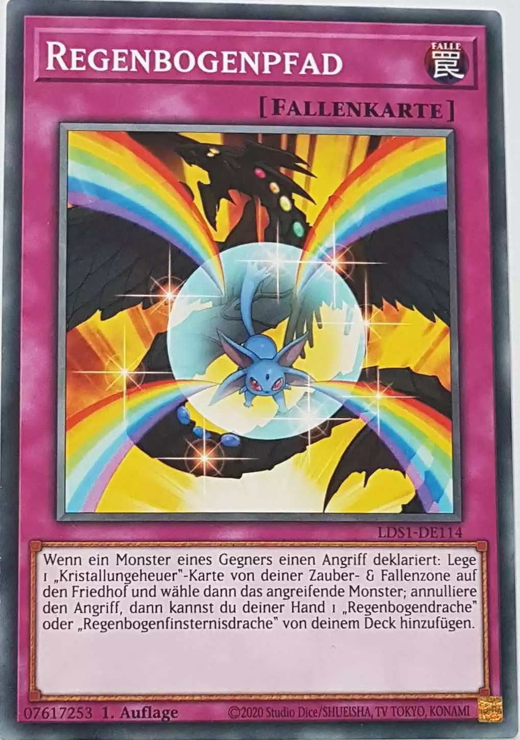 Regenbogenpfad LDS1-DE114 ist in Common Yu-Gi-Oh Karte aus Legendary Duelists: Season 1 1.Auflage