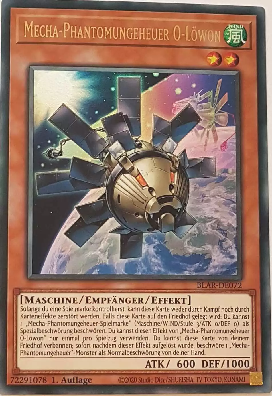 Mecha-Phantomungeheuer O-Löwon BLAR-DE072 ist in Ultra Rare Yu-Gi-Oh Karte aus Battles of Legend: Armageddon 1.Auflage