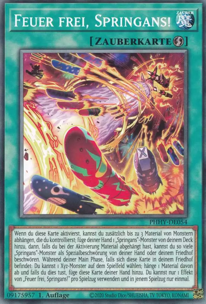 Feuer frei, Springans! PHHY-DE054 ist in Common Yu-Gi-Oh Karte aus Photon Hypernova 1.Auflage