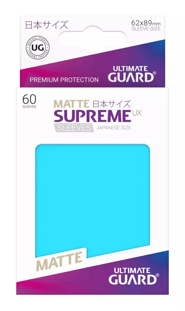 Ultimate Guard Supreme UX Kartenhüllen Japanische Größe Matt Hellblau (60)