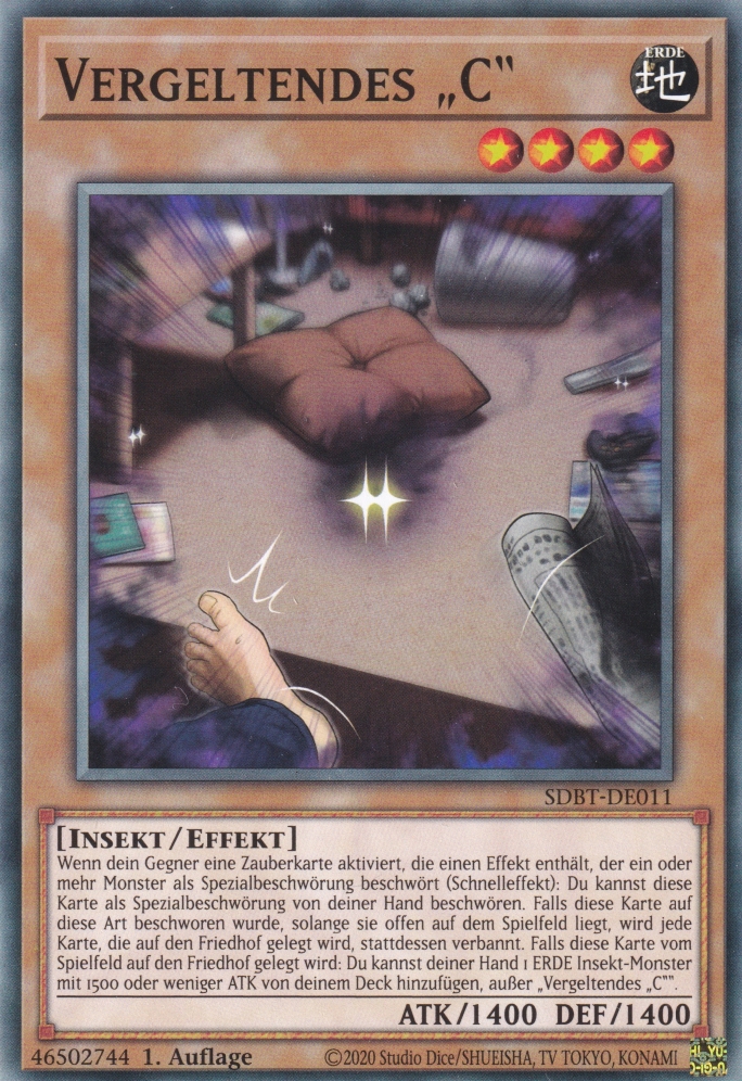 Vergeltendes „C“ SDBT-DE011 ist in Common Yu-Gi-Oh Karte aus Structure Deck: Beware of Traptrix 1.Auflage