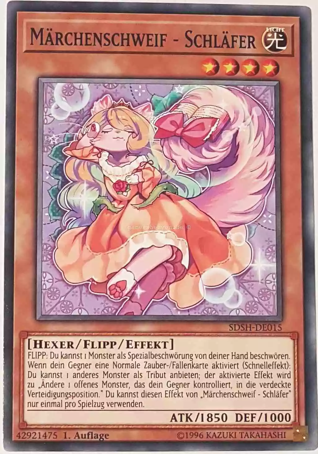 Märchenschweif - Schläfer SDSH-DE015 ist in Common Yu-Gi-Oh Karte aus Shaddoll Showdown 1.Auflage