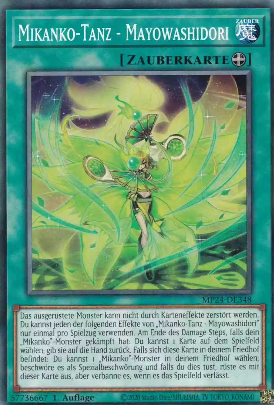 Mikanko-Tanz - Mayowashidori MP24-DE348 ist in Common Yu-Gi-Oh Karte aus 25th Anniversary Tin Dueling Mirrors 1.Auflage