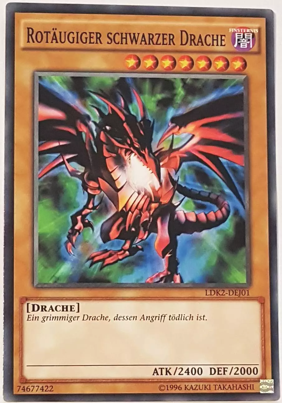 Rotäugiger schwarzer Drache LDK2-DEJ01 ist in Common Yu-Gi-Oh Karte aus Legendary Decks 2 