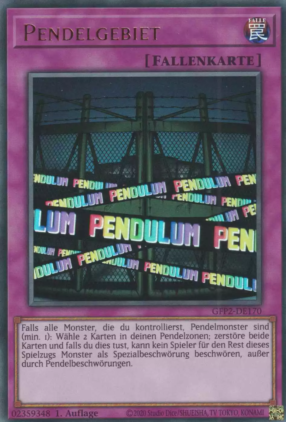 gfp2-de170-pendelgebiet-ultra-rare-ghosts-from-the-past-the-2nd-haunting Pendelgebiet GFP2-DE170 ist in Ultra Rare Yu-Gi-Oh Karte aus Ghosts from the Past The 2nd Haunting 1.Auflage