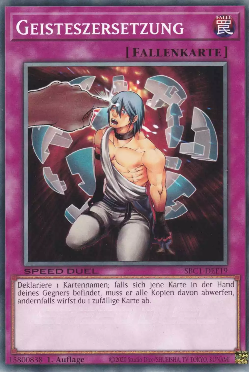 Geisteszersetzung SBC1-DEE19 ist in Common Yu-Gi-Oh Karte aus Streets of Battle City 1.Auflage
