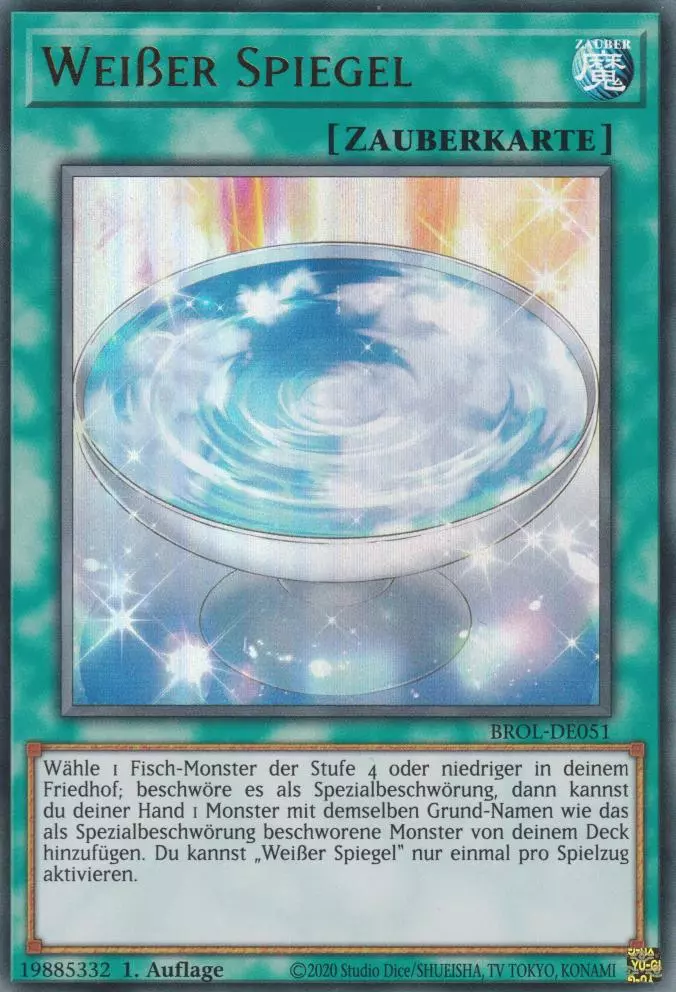 Weißer Spiegel BROL-DE051 ist in Ultra Rare Yu-Gi-Oh Karte aus Brothers of Legend 1.Auflage