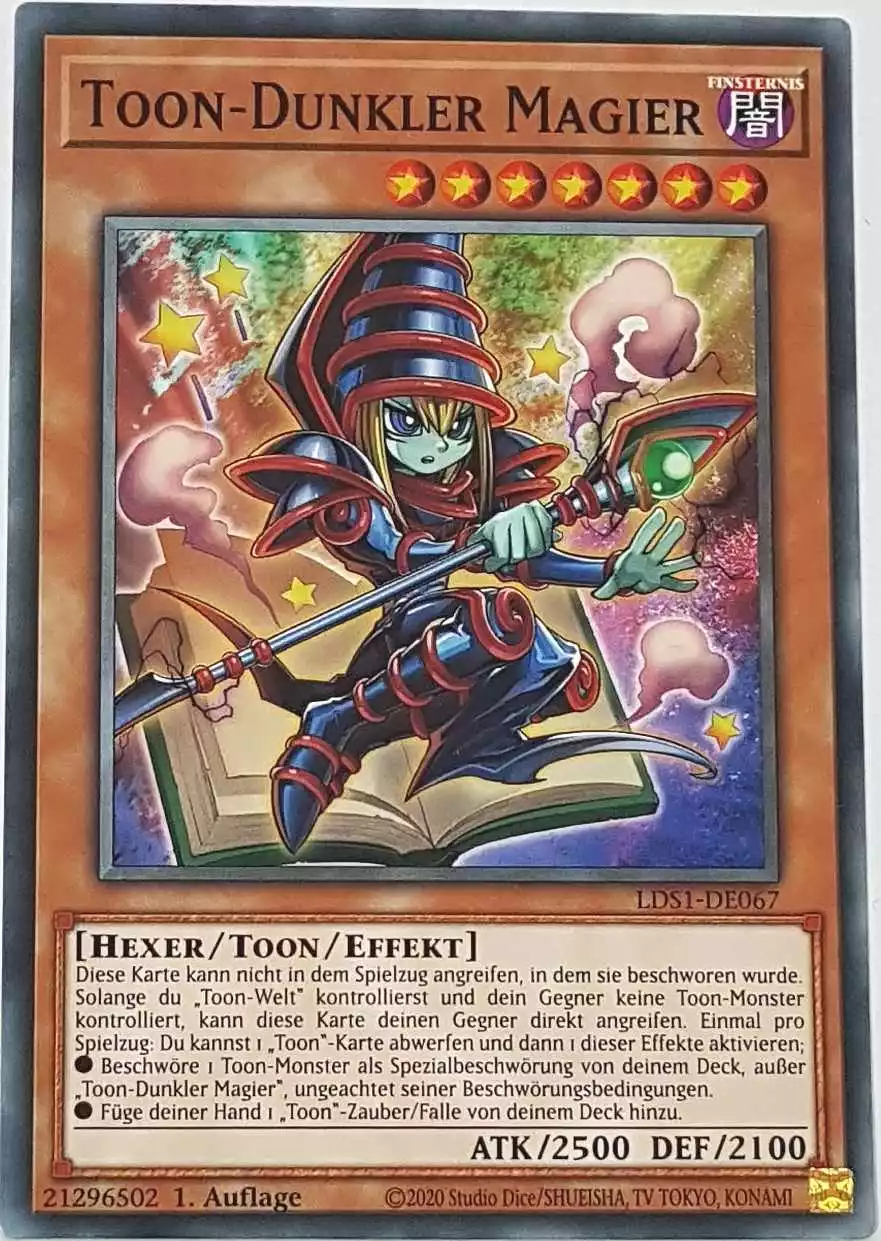 Toon-Dunkler Magier LDS1-DE067 ist in Common Yu-Gi-Oh Karte aus Legendary Duelists: Season 1 1.Auflage