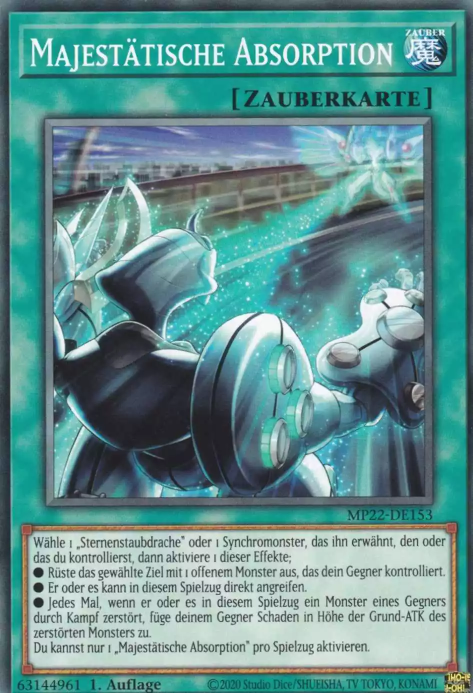 Majestätische Absorption MP22-DE153 ist in Common Yu-Gi-Oh Karte aus Tin of the Pharaoh’s Gods 1.Auflage