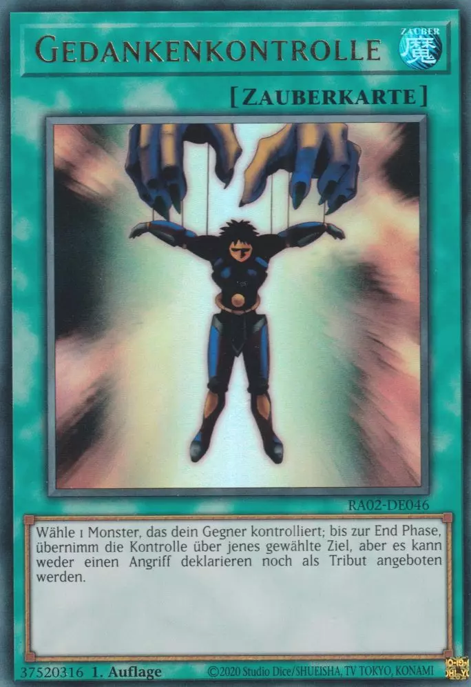 Gedankenkontrolle RA02-DE046 ist in Ultra Rare Yu-Gi-Oh Karte aus 25th Anniversary Rarity Collection 2 1.Auflage