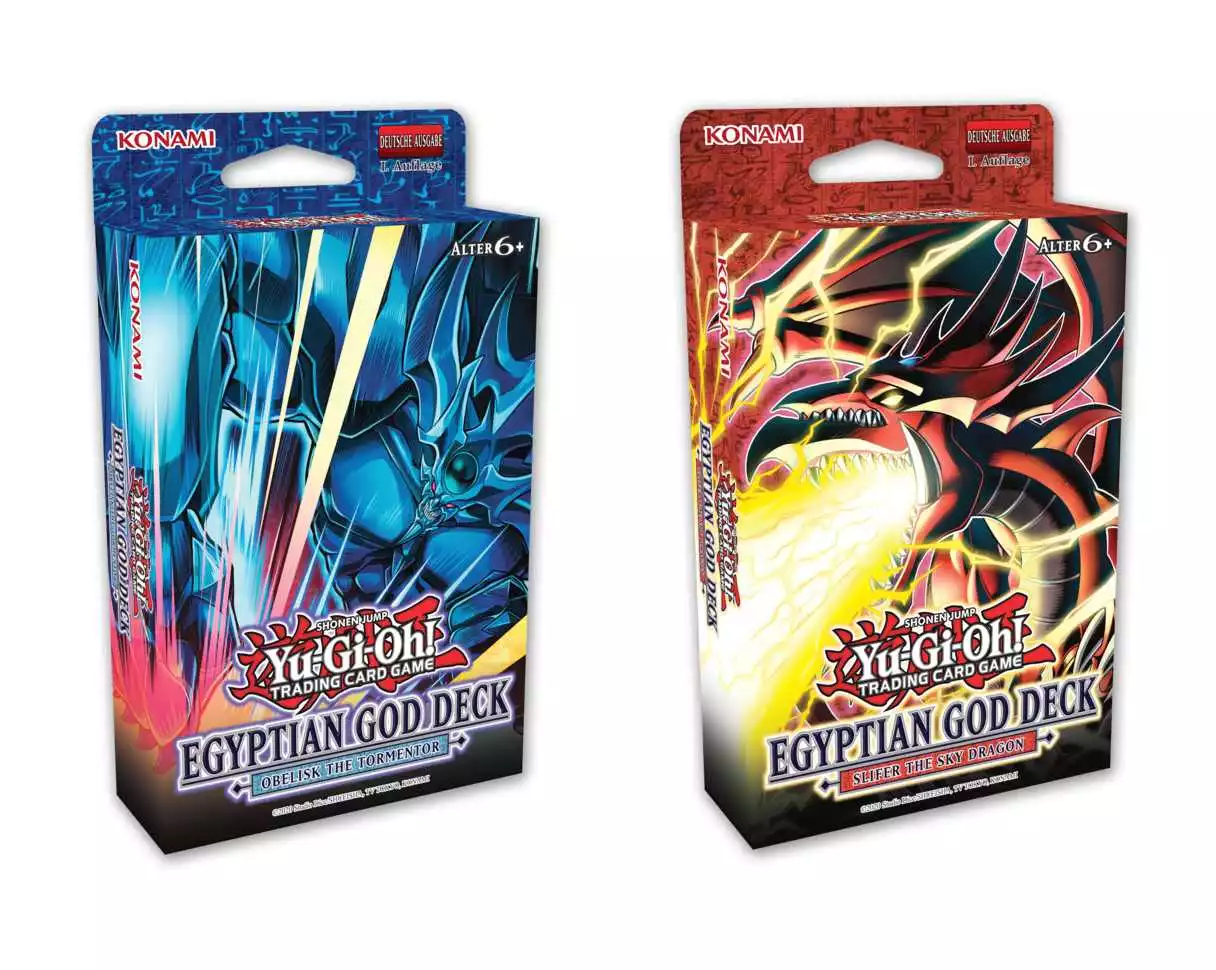 Egyptian God Deck - 2 Decks - Slifer und Obelisk - 1. Auflage Deutsch Yu-Gi-Oh!