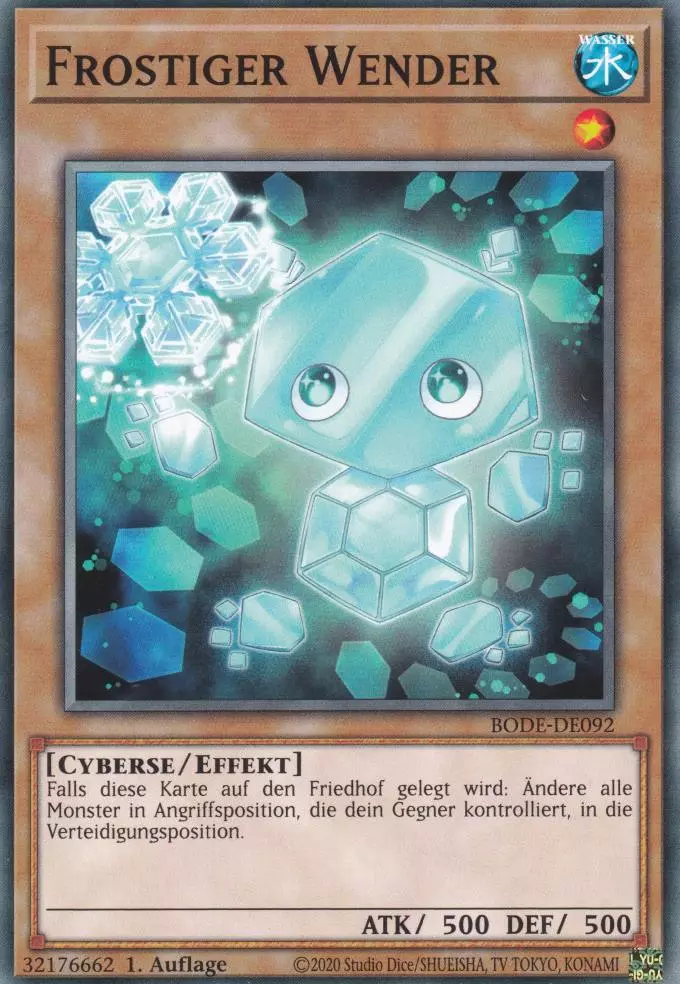 Frostiger Wender BODE-DE092 ist in Common Yu-Gi-Oh Karte aus Burst of Destiny 1.Auflage