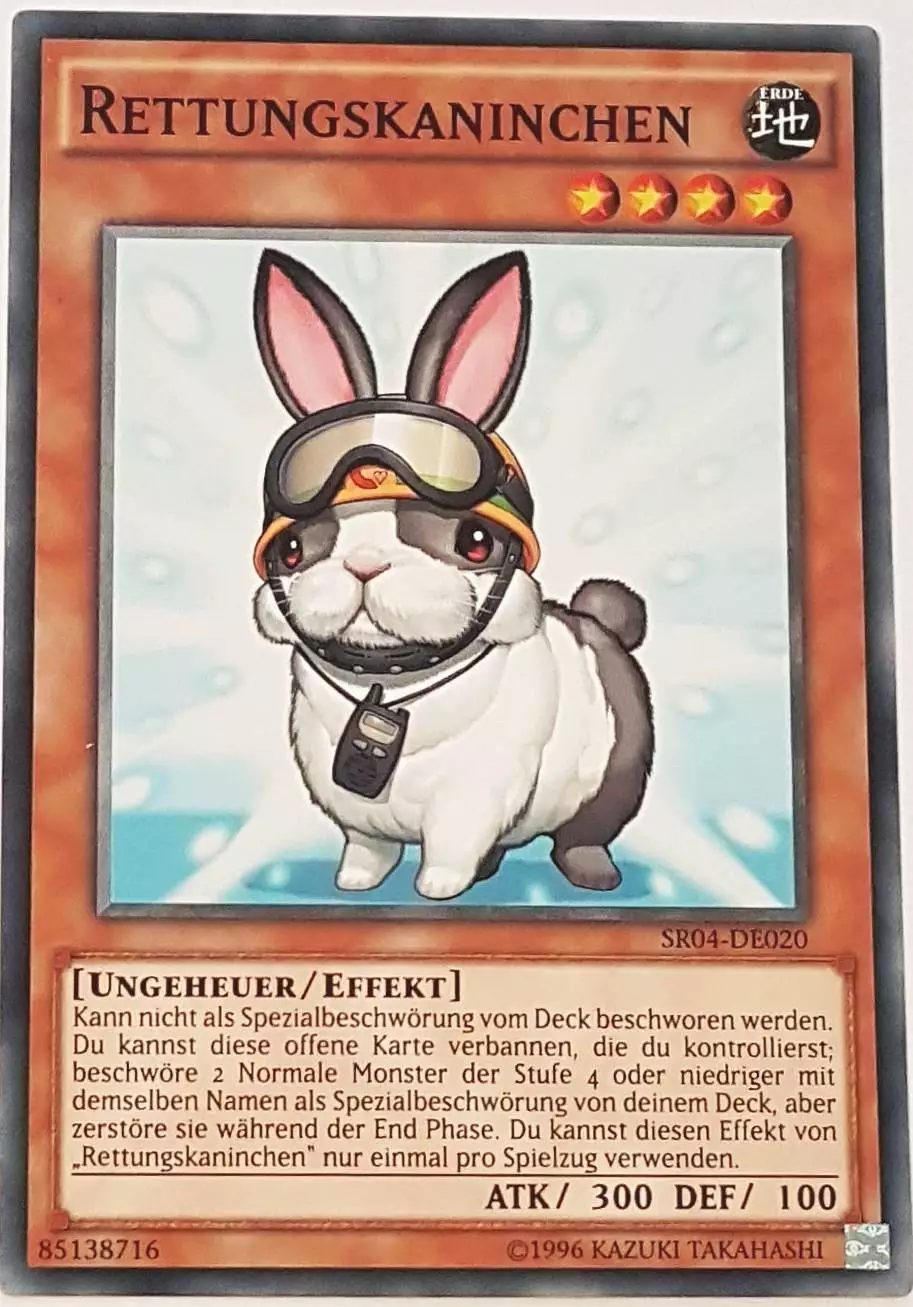 Rettungskaninchen SR04-DE020 ist in Common Yu-Gi-Oh Karte aus Dinosmasher's Fury 