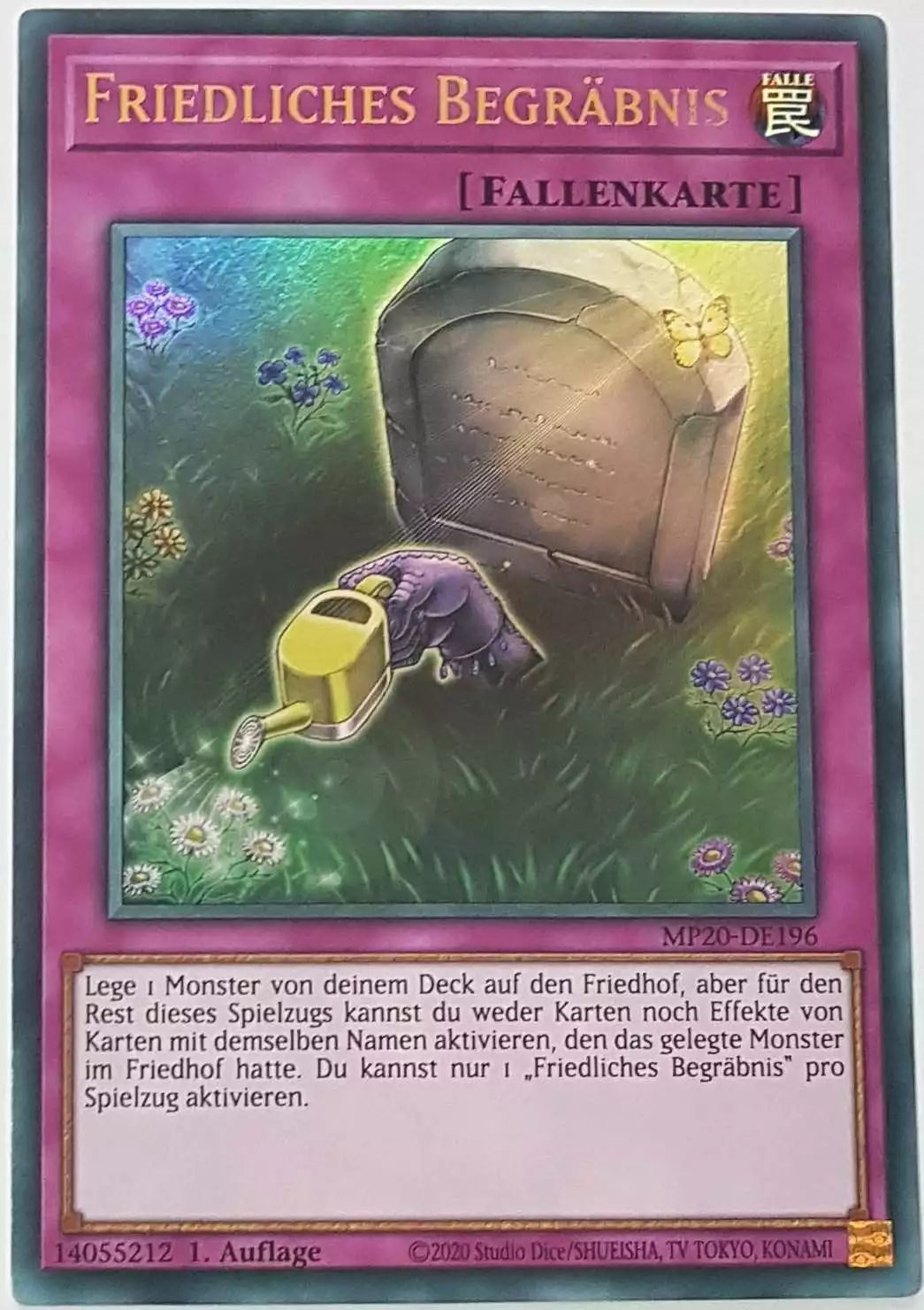 Friedliches Begräbnis MP20-DE196 ist in Ultra Rare Yu-Gi-Oh Karte aus 2020 Tin of Lost Memories 1.Auflage