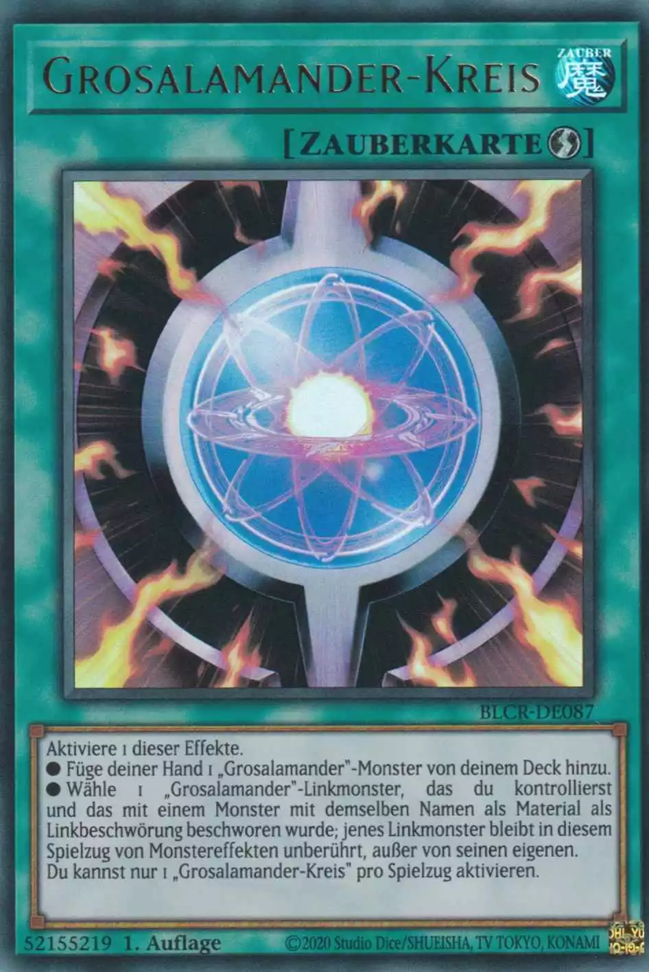 Grosalamander-Kreis BLCR-DE087 ist in Ultra Rare Yu-Gi-Oh Karte aus Battles of Legend Crystal Revenge 1.Auflage