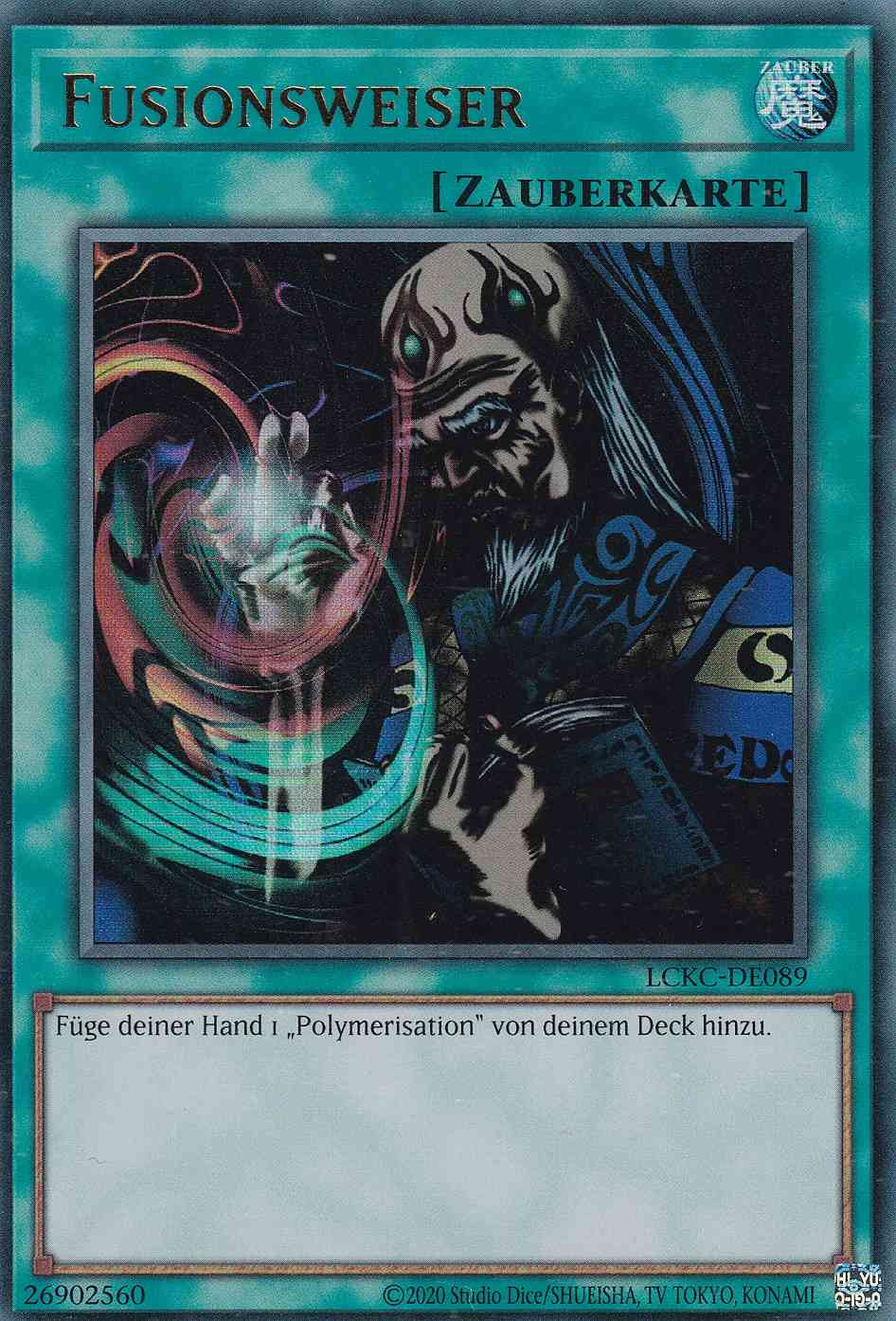 Fusionsweiser Ultra Rare LCKC-DE089 Yugioh Karte Fusionsweiser LCKC-DE089 ist in Ultra Rare Yu-Gi-Oh Karte aus Legendary Collection Kaiba unlimitiert