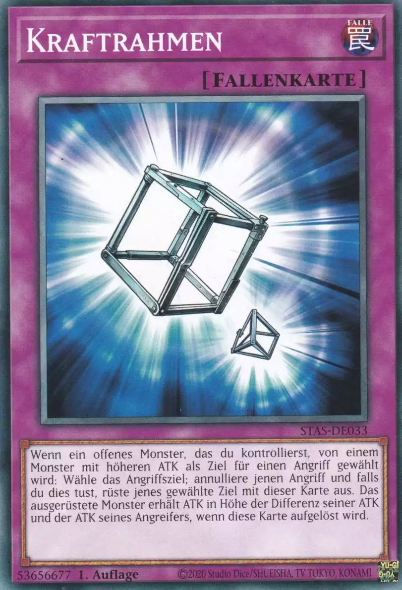 Kraftrahmen STAS-DE033 ist in Common Yu-Gi-Oh Karte aus 2-Player Starter Set 1.Auflage