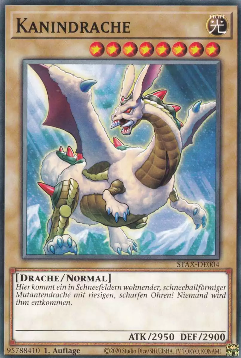 Kanindrache STAX-DE004 ist in Common Yu-Gi-Oh Karte aus 2-Player Starter Set 1.Auflage