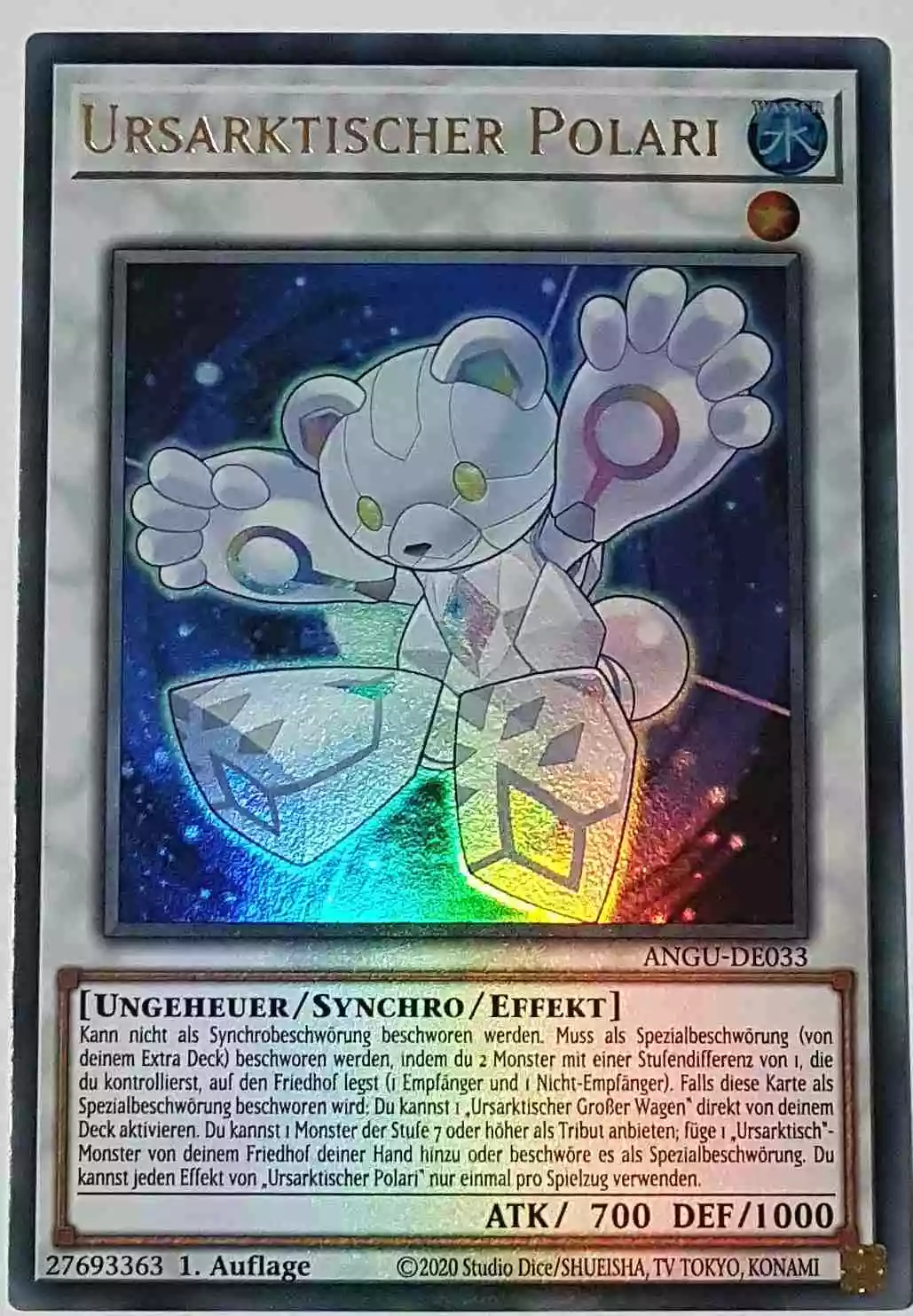 Ursarktischer Polari ANGU-DE033 ist in Ultra Rare Yu-Gi-Oh Karte aus Ancient Guardians 1.Auflage