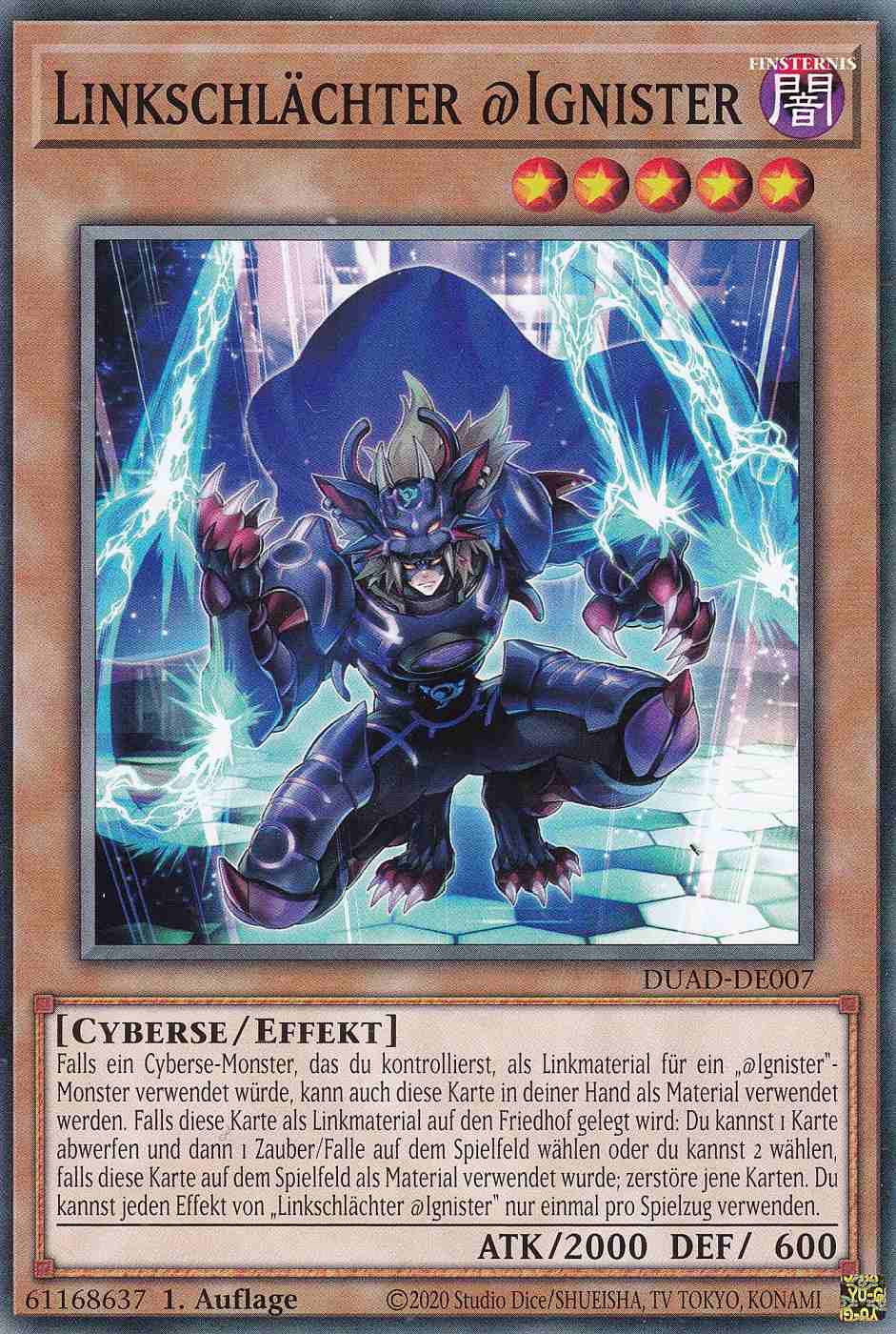 Linkschlächter @Ignister DUAD-DE007 ist in Common Yu-Gi-Oh Karte aus Duelist’s Advance 1.Auflage