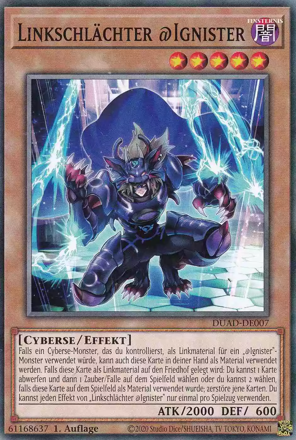 Linkschlächter @Ignister DUAD-DE007 ist in Common Yu-Gi-Oh Karte aus Duelist’s Advance 1.Auflage