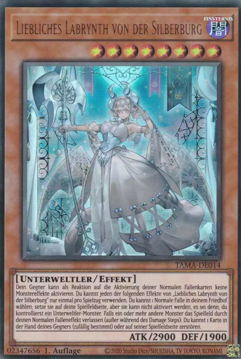 Liebliches Labrynth von der Silberburg TAMA-DE014 ist in Ultra Rare Yu-Gi-Oh Karte aus Tactical Masters 1.Auflage