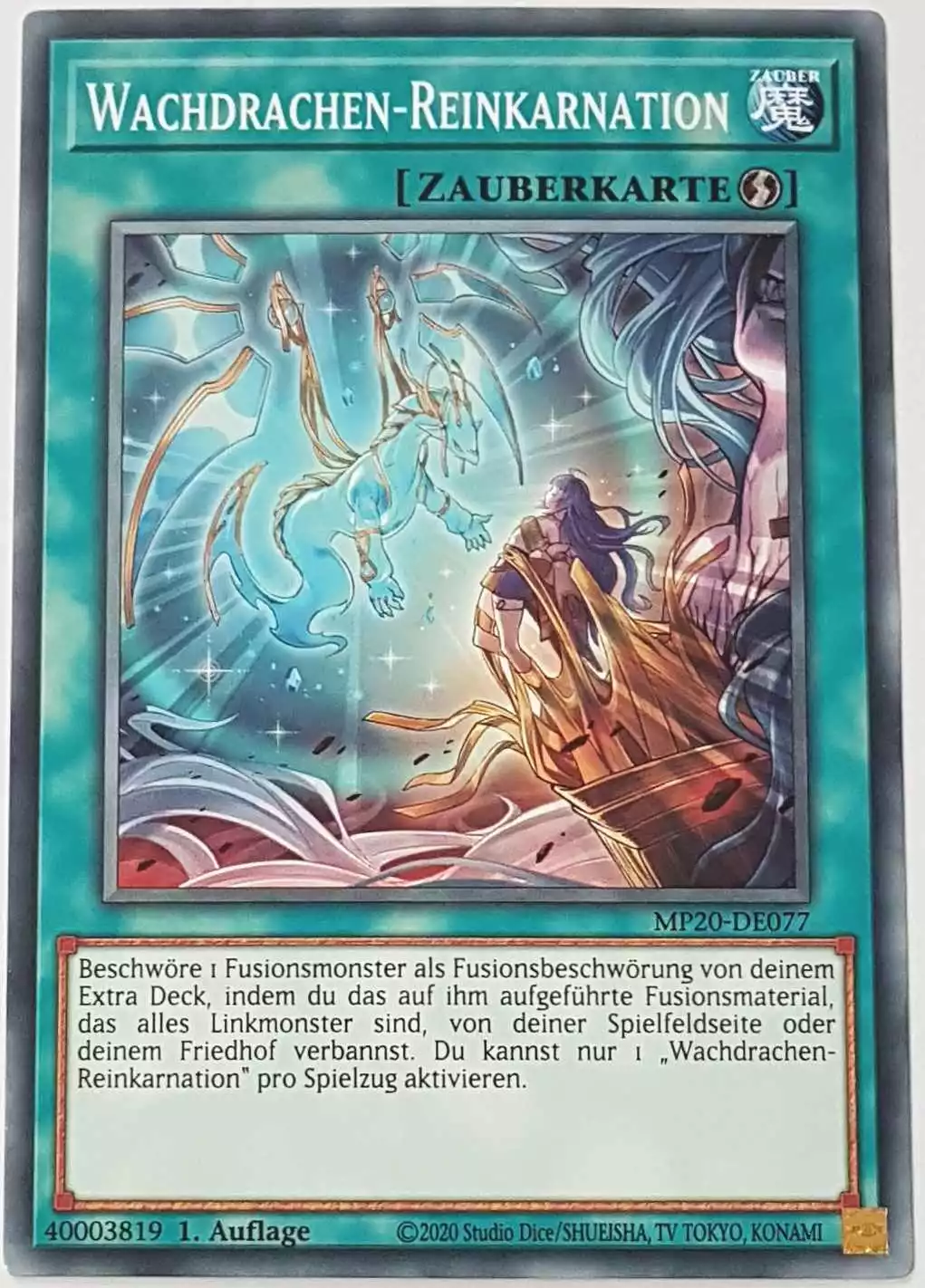 mp20-de077-wachdrachen-reinkarnation-common Wachdrachen-Reinkarnation MP20-DE077 ist in Common Yu-Gi-Oh Karte aus 2020 Tin of Lost Memories 1.Auflage
