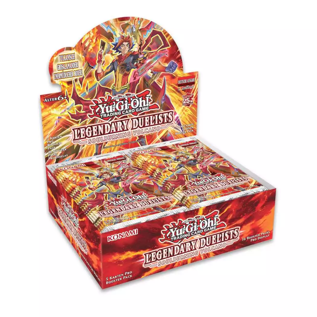 Yu-Gi-Oh! Legendary Duelists: Soulburning Volcano Booster Display - Deutsch