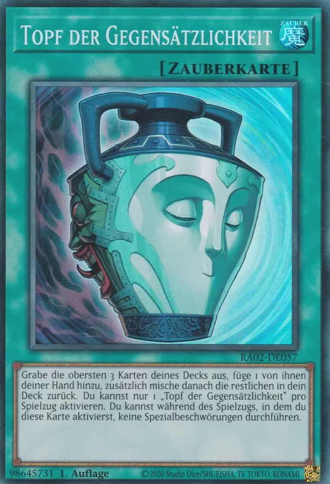 Topf der Gegensätzlichkeit RA02-DE057 ist in Super Rare Yu-Gi-Oh Karte aus 25th Anniversary Rarity Collection 2 1.Auflage