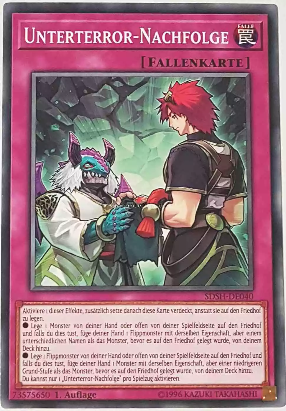 Unterterror-Nachfolge SDSH-DE040 ist in Common Yu-Gi-Oh Karte aus Shaddoll Showdown 1.Auflage