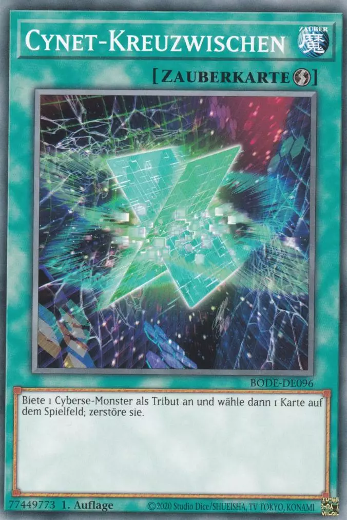 Cynet-Kreuzwischen BODE-DE096 ist in Common Yu-Gi-Oh Karte aus Burst of Destiny 1.Auflage
