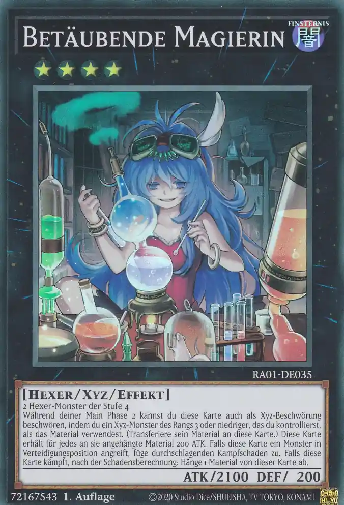 Betäubende Magierin RA01-DE035 ist in Super Rare Yu-Gi-Oh Karte aus 25th Anniversary Rarity Collection 1.Auflage