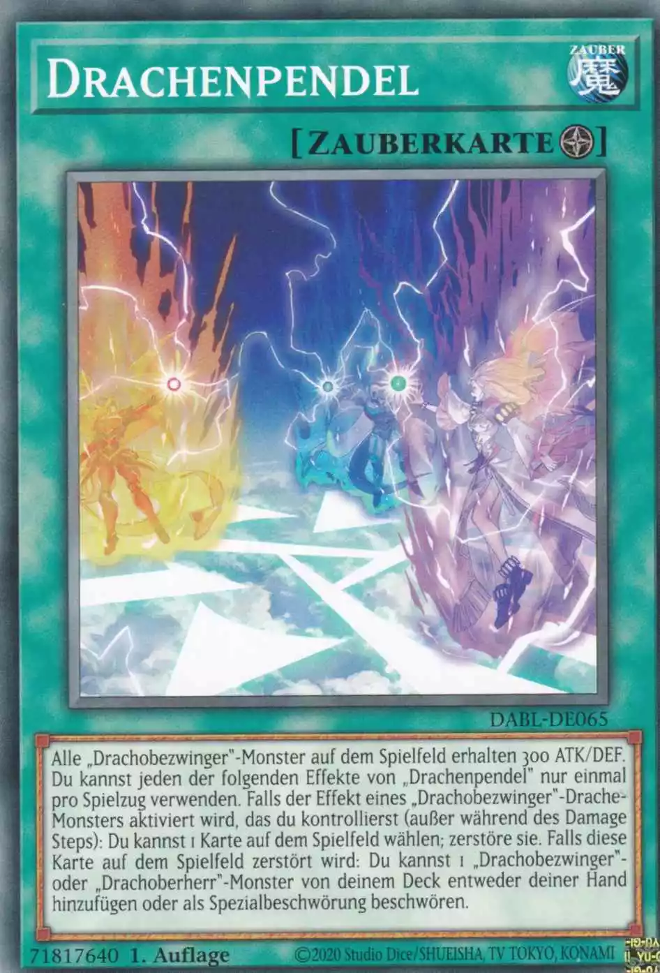 Drachenpendel DABL-DE065 ist in Common Yu-Gi-Oh Karte aus Darkwing Blast 1.Auflage